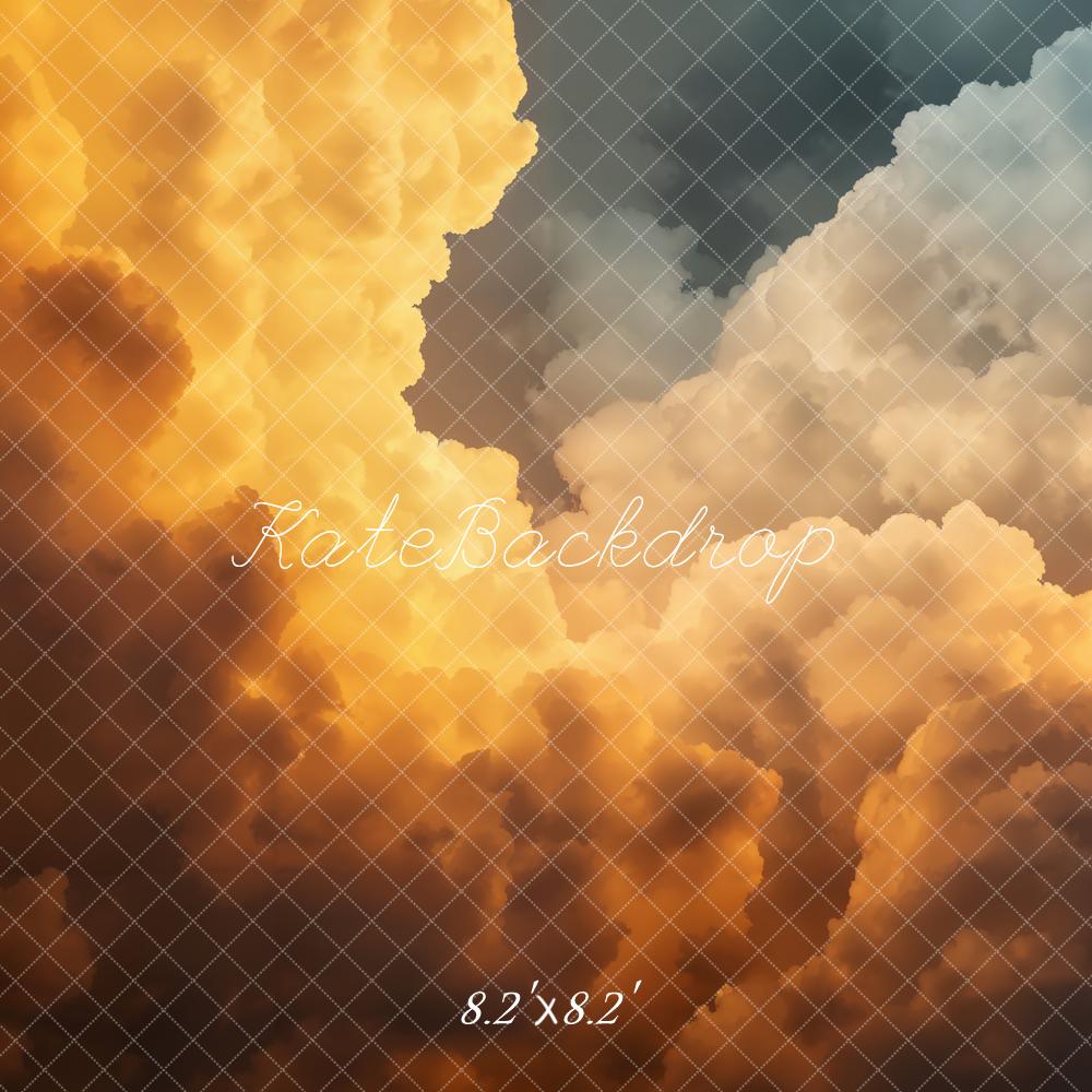 Kate Cloudy Sky Gradient Abstract Backdrop Designed by Emetselch