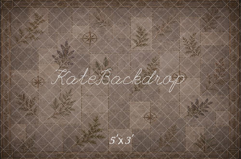 Kate Botanical Compass Tile Pattern Printed Backdrop Designed by Vertigo Productions