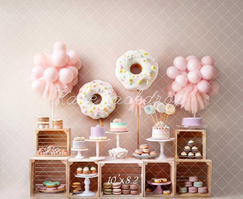 Cake Smash Pastel Sweet Dessert Donut Foto Achtergrond Designed by Mandy Ringe Photography