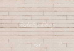Kate White Retro Planks Floor Printed Backdrop Designed by Emetselch