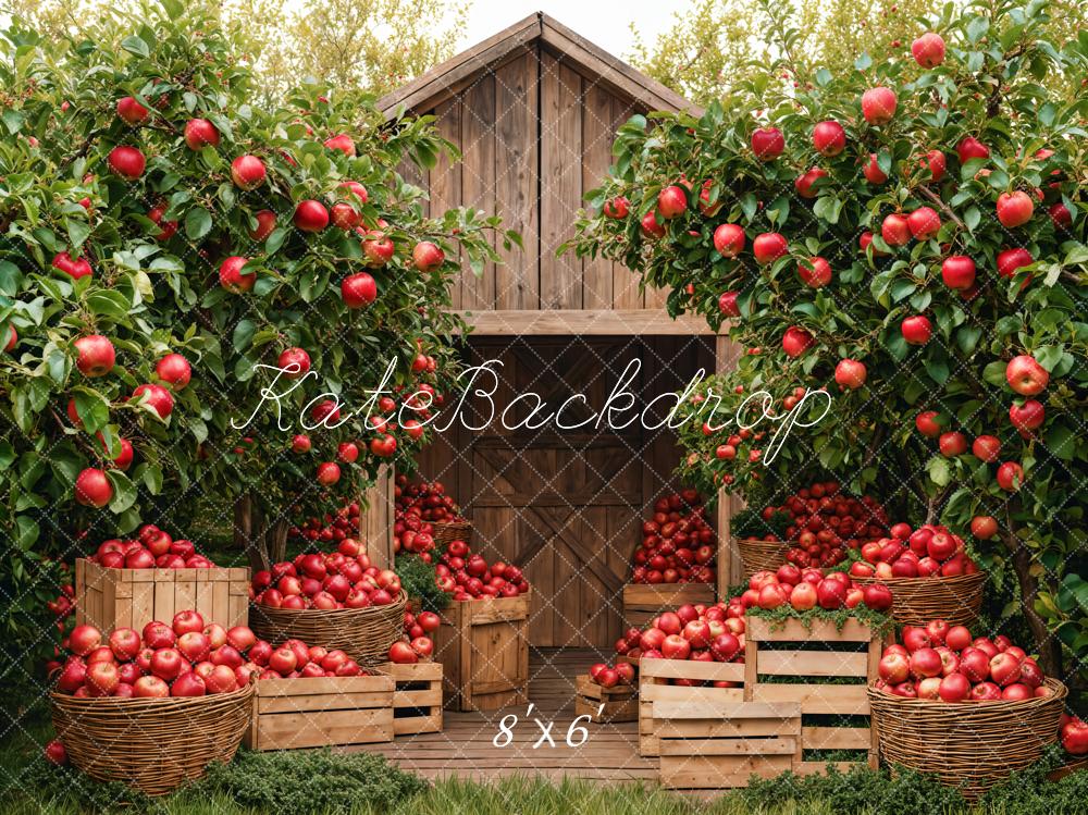 Kate Fall Apple Orchard Barn Backdrop Designed by Emetselch