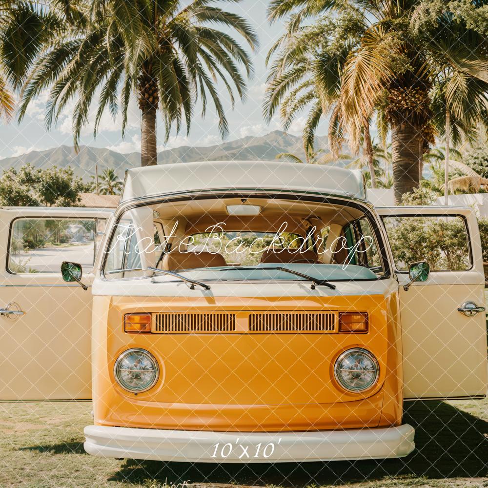 Sfondo Retro Van Estivo da Spiaggia progettato da Emetselch