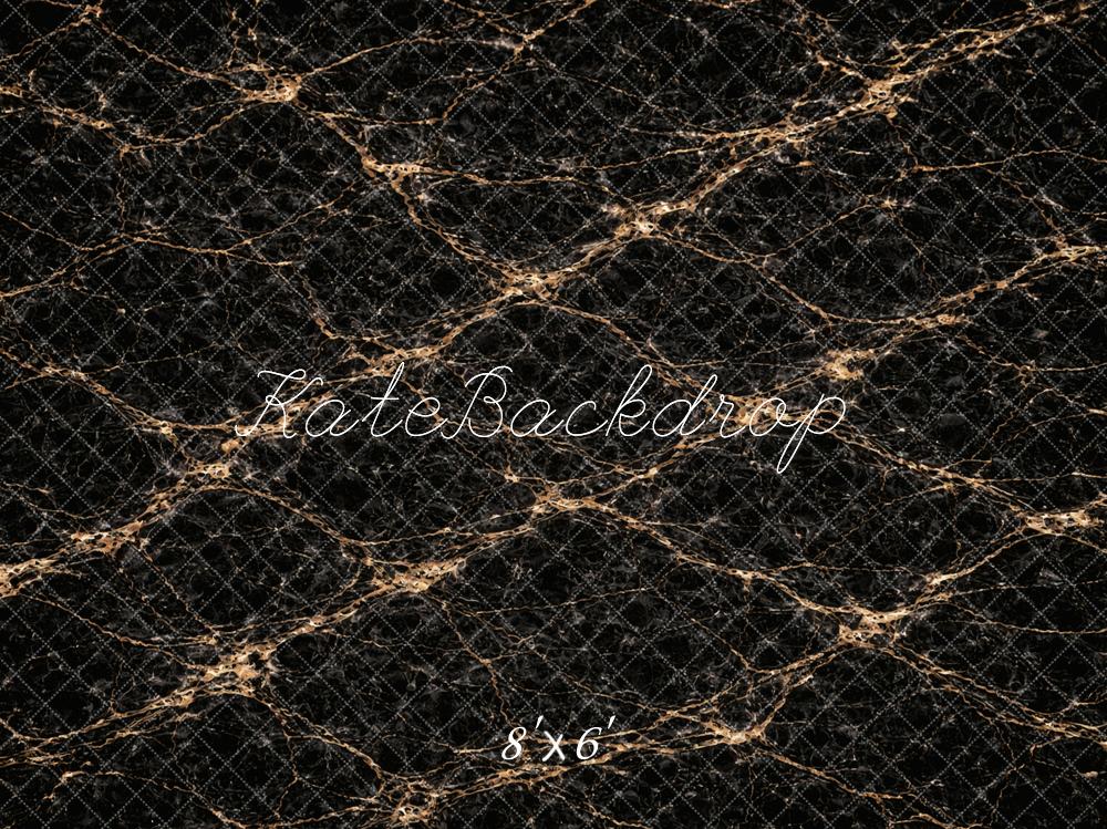Kate Black Marble Abstract Texture Printed Printed Backdrop Designed by Vertigo Productions