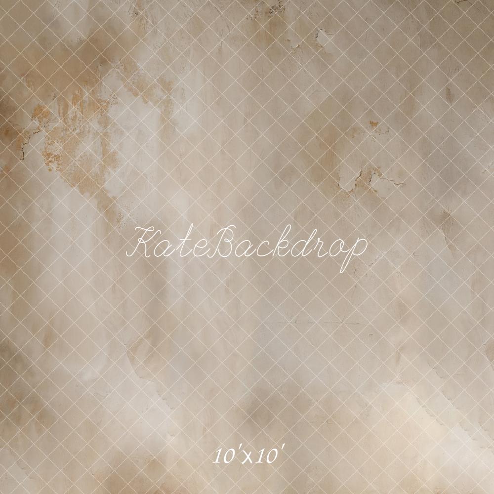 Kate Beige Vintage Wall Abstract Texture Printed Floor Backdrop Designed by Emetselch