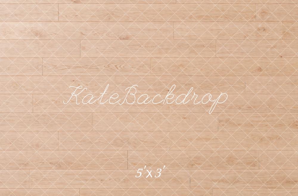Kate Light Wood Floor Printed Backdrop Designed by Kate Image