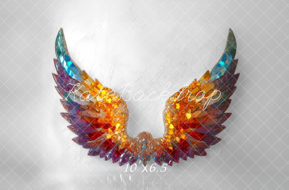 Fondo de Alas de Piedras Preciosas Coloridas Designed by Mini MakeBelieve