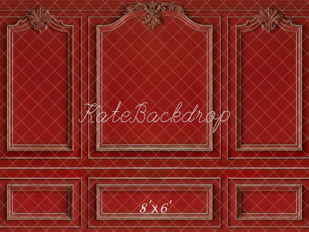 Kate Vintage Red Ornate Wall Panel Backdrop Designed by Kate Image
