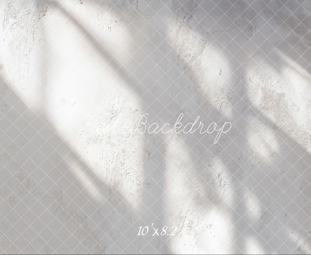 Kate White Textured Wall Light Shadows Backdrop Designed by Emetselch