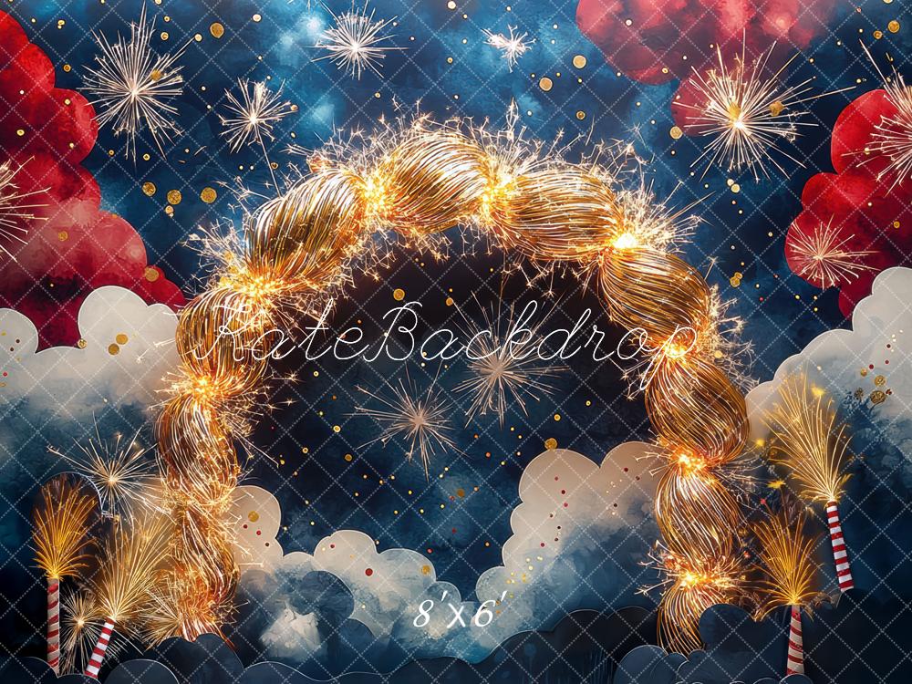 Kate Independence Day Fireworks Sparkler Arch Backdrop Designed by Mini MakeBelieve