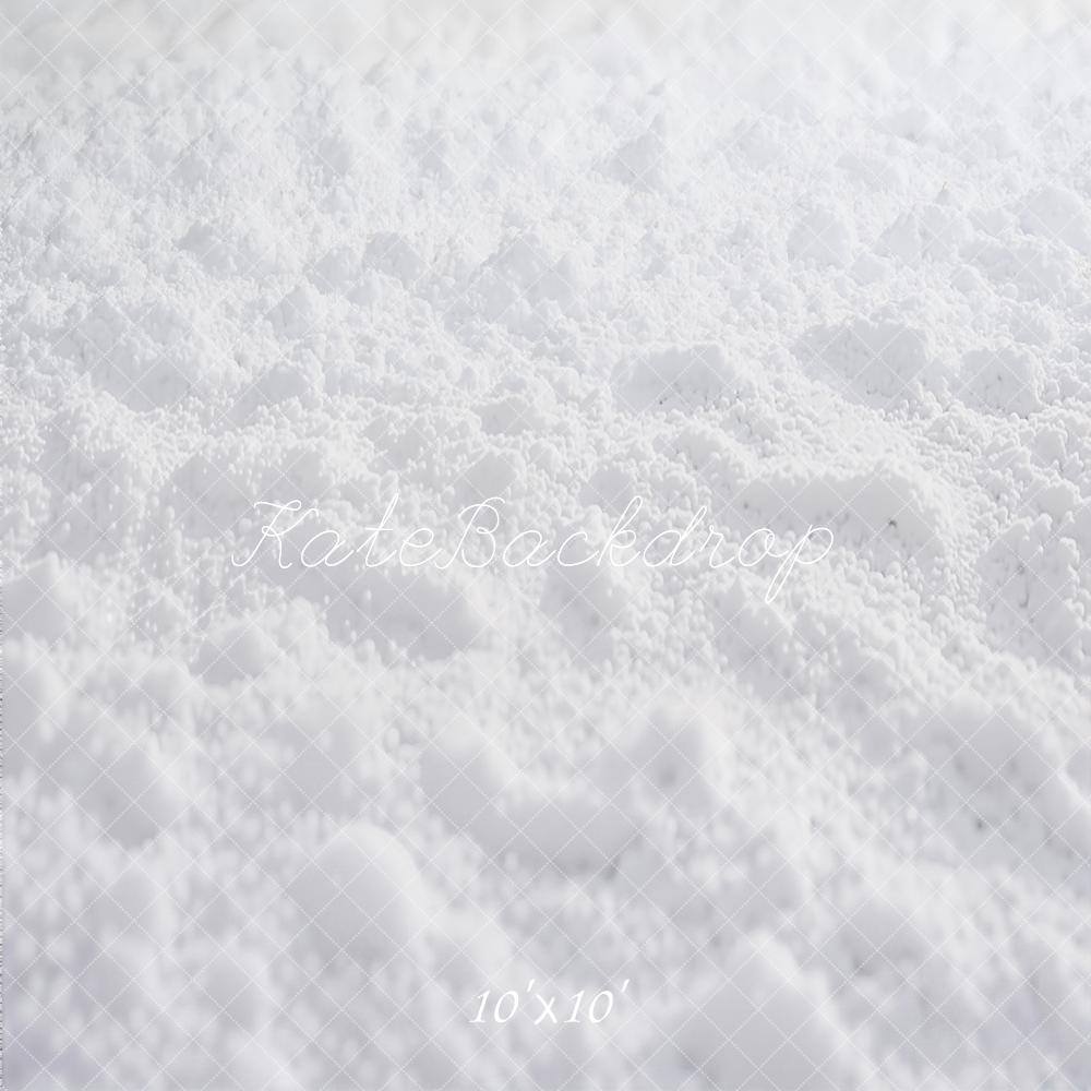 Kate White Snow Ground Printed Backdrop Designed by Kate Image