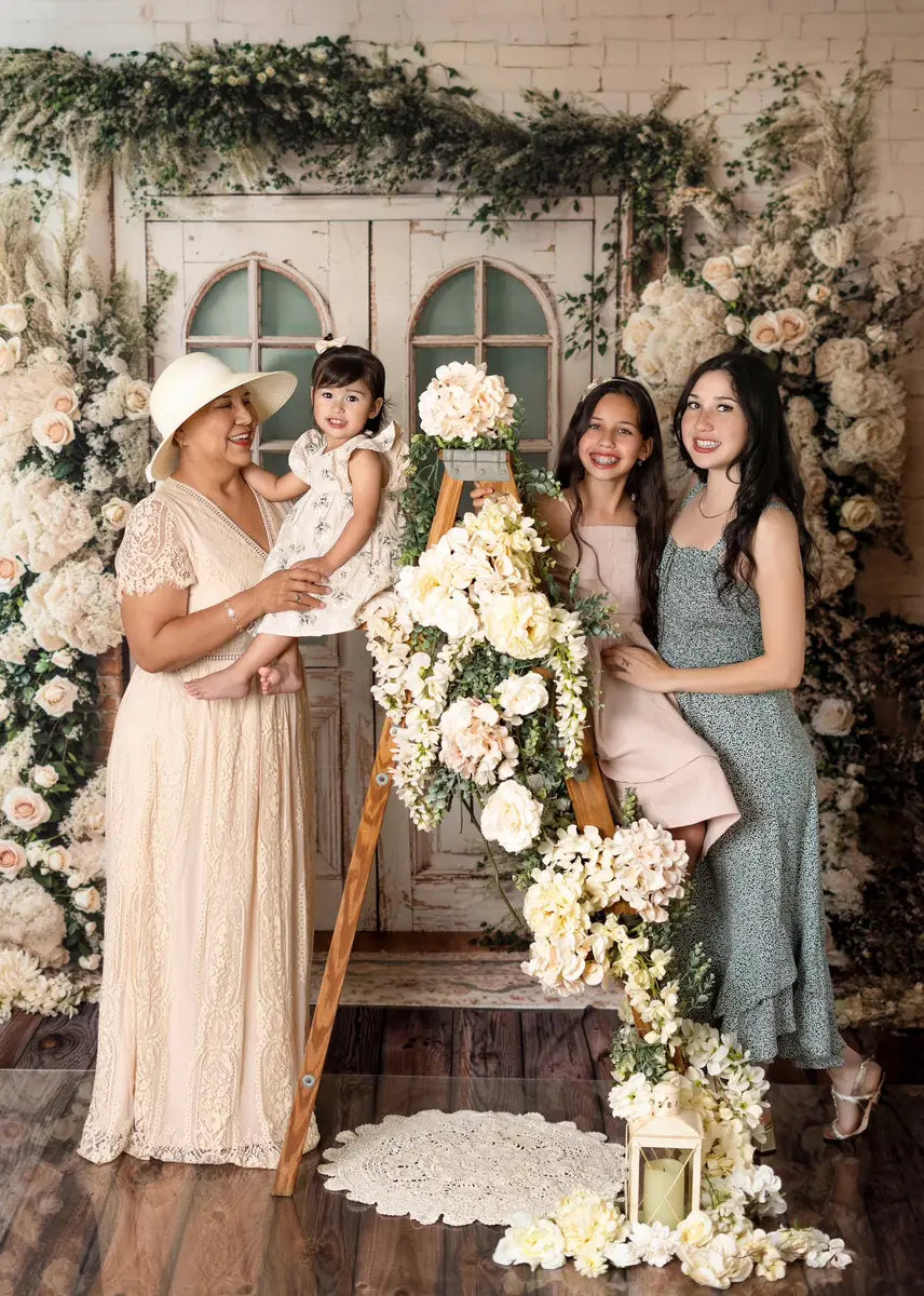 SALE Kate Spring Floral Door Backdrop Designed by Emetselch