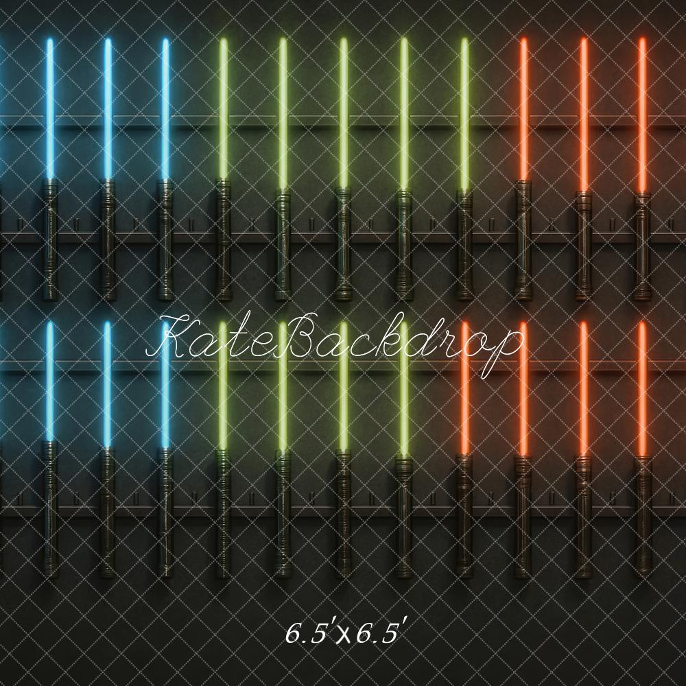 Star Wars Neon Lights Wall Backdrop Designed by Megan Leigh Photography