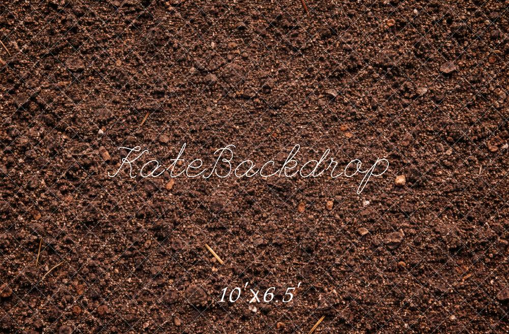 Kate Brown Dirt Texture Floor Printed Backdrop Designed by Vertigo Productions