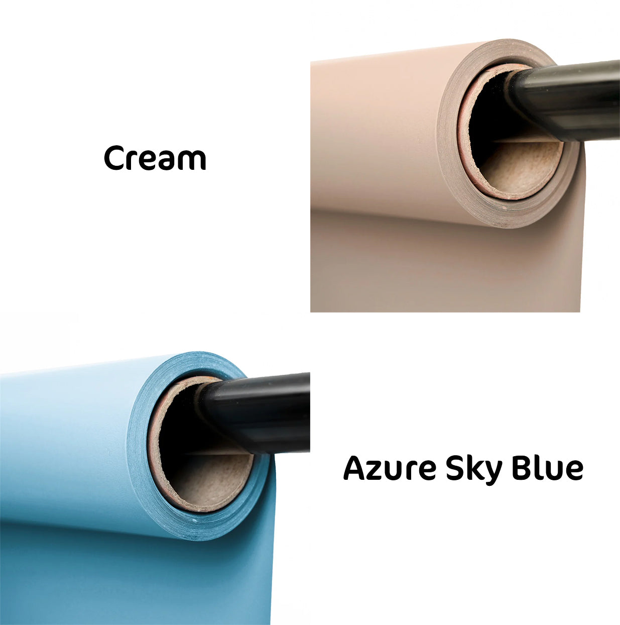 Kate Seamless Paper Backdrop Set (53"x33' & 53"x33') (US 2-5 Day Delivery)