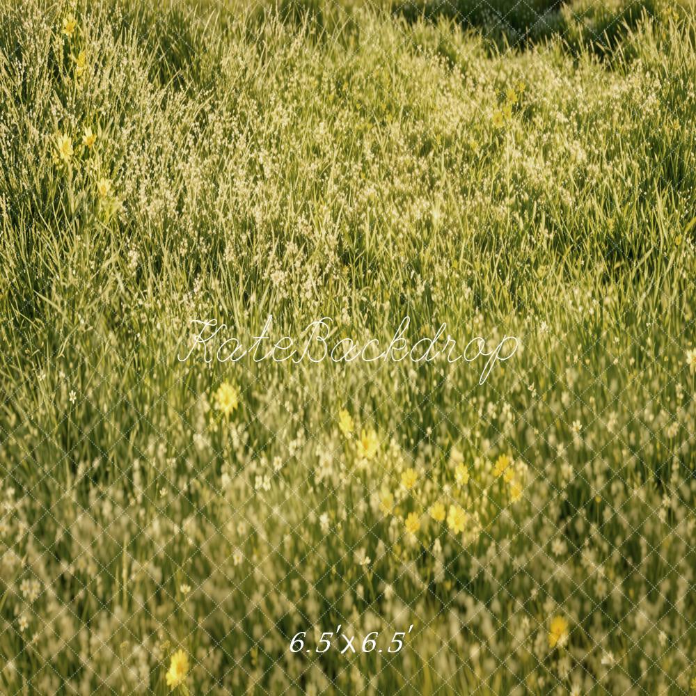 Kate Green Grass Meadow Printed Backdrop Designed by Emetselch