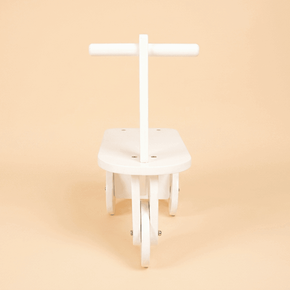 Kate 'Nordic Rider' Vintage White Wooden Tricycle | Sitter & Birthday Photo Prop