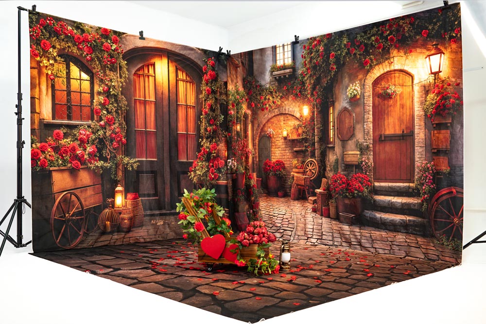 Kate Valentine's Day Outdoor Street Photo Kit Photography Backdrops&Props Themed Bundle