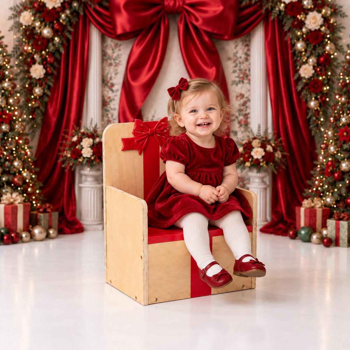 (Pre-sale 15 days)Kate Magical Gift Box Seat for Birthday Photos & Celebrations