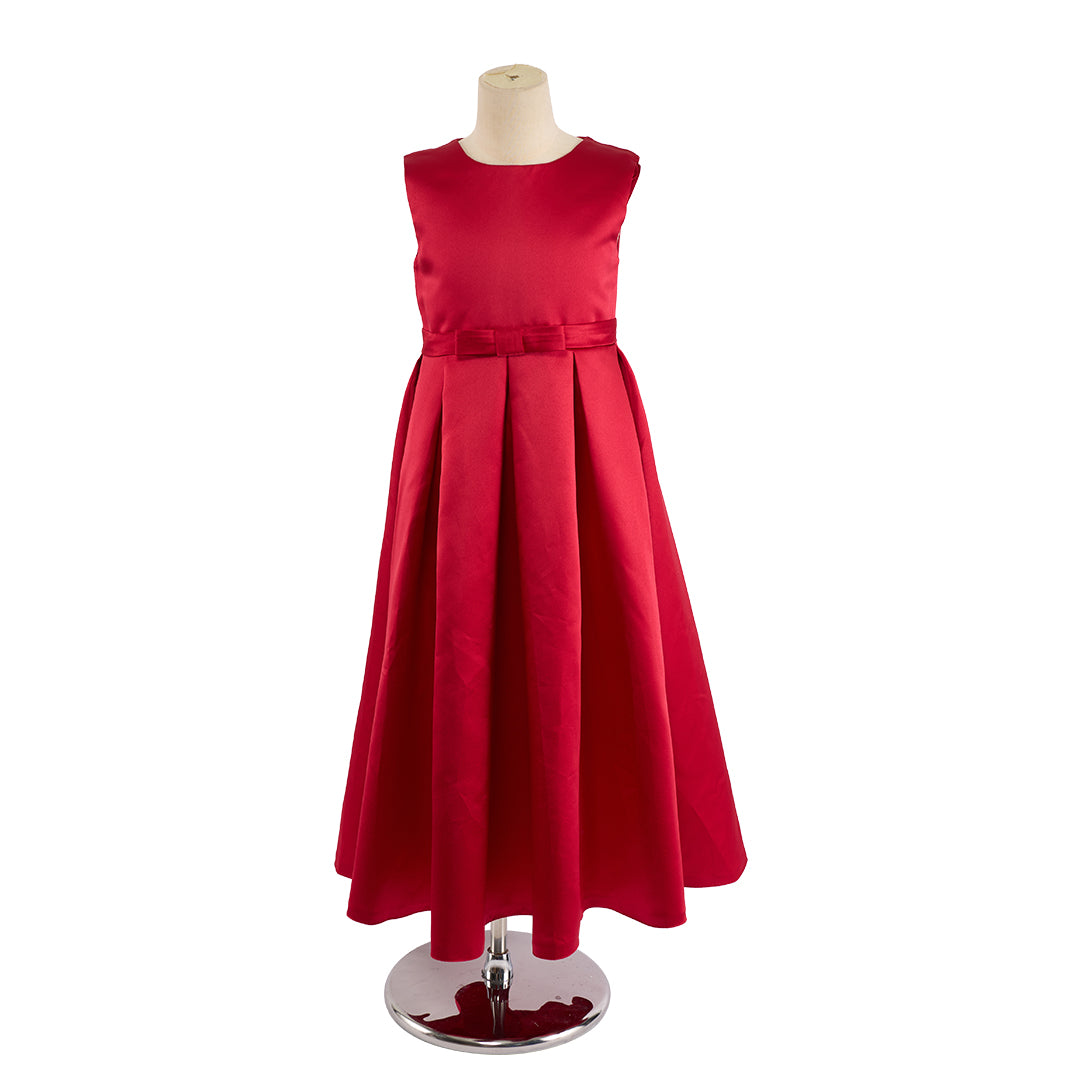 Kate Basic Red Satin Children's Dress, 5Y Kate Basic Red Satin Children's Dress, 5Y