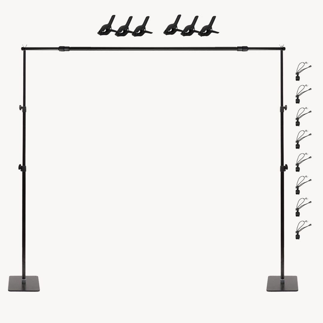 Marco de equipo telescópico ajustable para soporte de fondo fotográfico Display Stand.