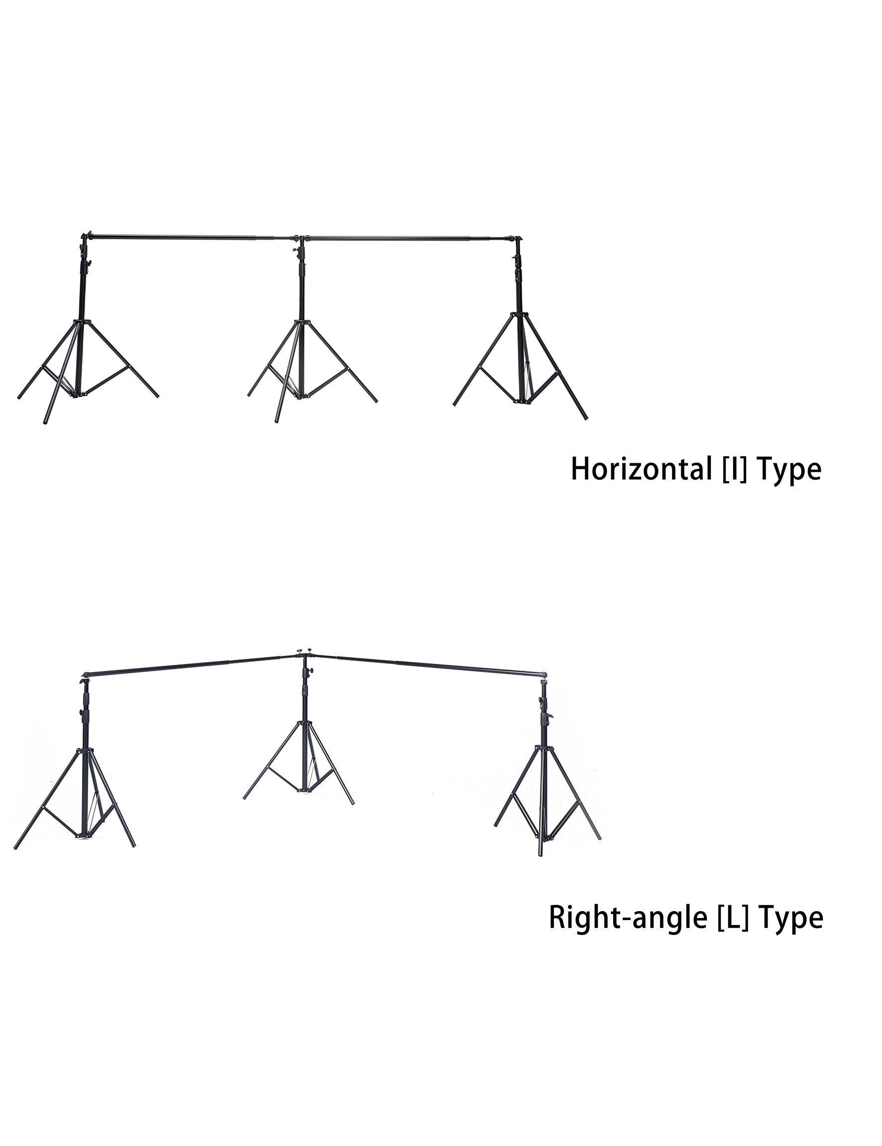 RTS 20x10ft (6x3m) Fotografie Achtergrondframe Stand Kit voor Kamerset (inclusief 8 clips + een draagtas)(ALLEEN VS)