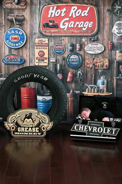 Sfondo in Legno da Garage Vintage progettato da Emetselch