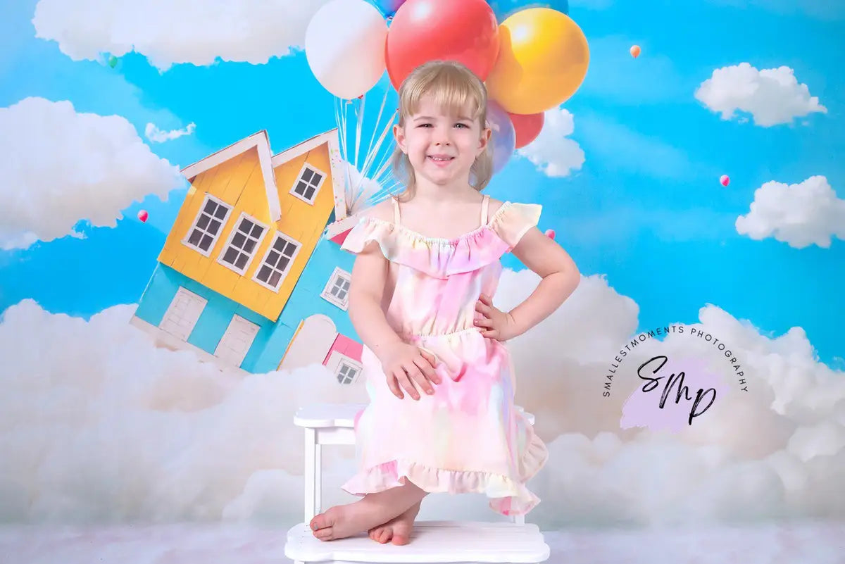 Fondo de Globo de Casa Voladora de Fantasía de Travel Diseñado por Emetselch