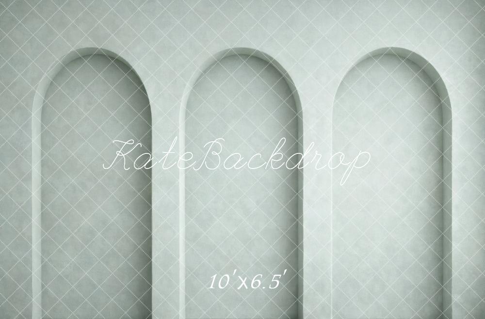 Kate Mint Green Arch Wall Printed Backdrop Designed by Vertigo Productions