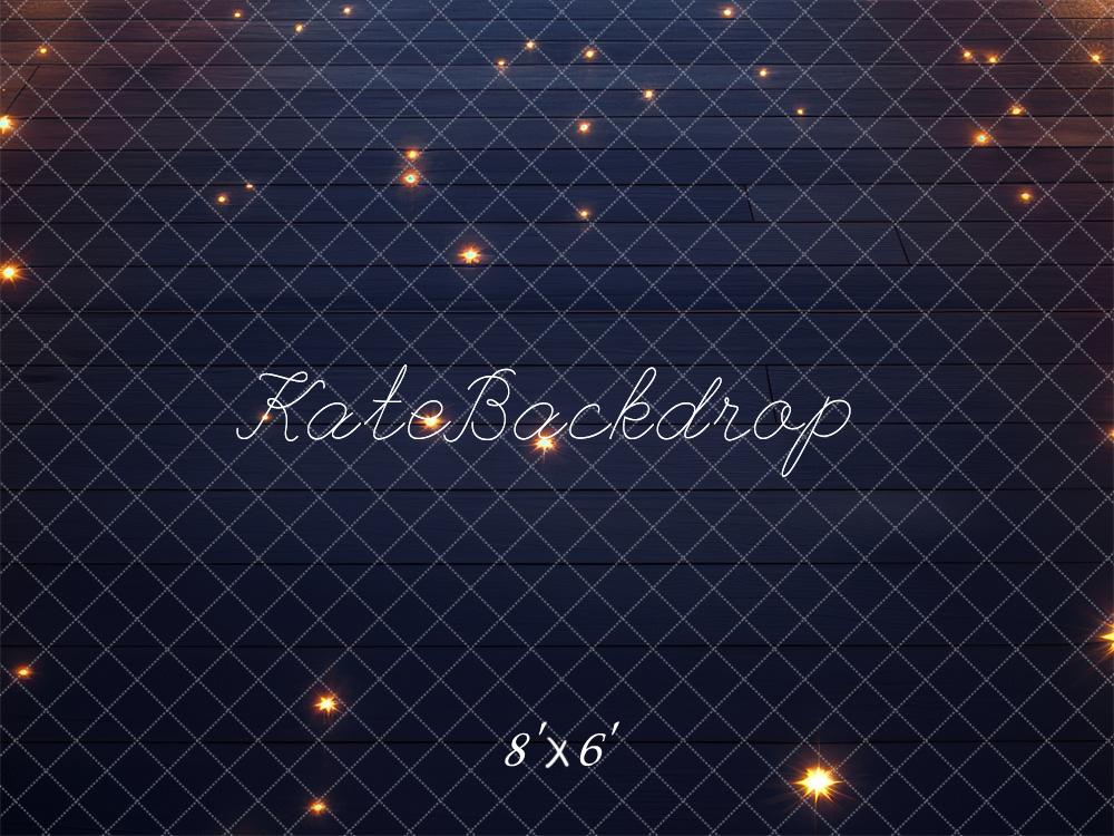 Fondo de Madera con Luces de Rejilla Brillante