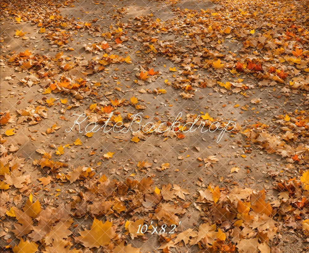 Fondo de Piso de Hojas Otoñales Diseñado por Emetselch