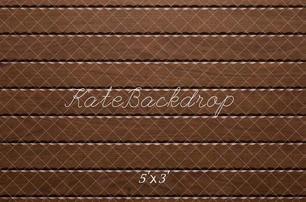 Kate Brown Wooden Plank Wall/Floor Backdrop Designed by Mini MakeBelieve