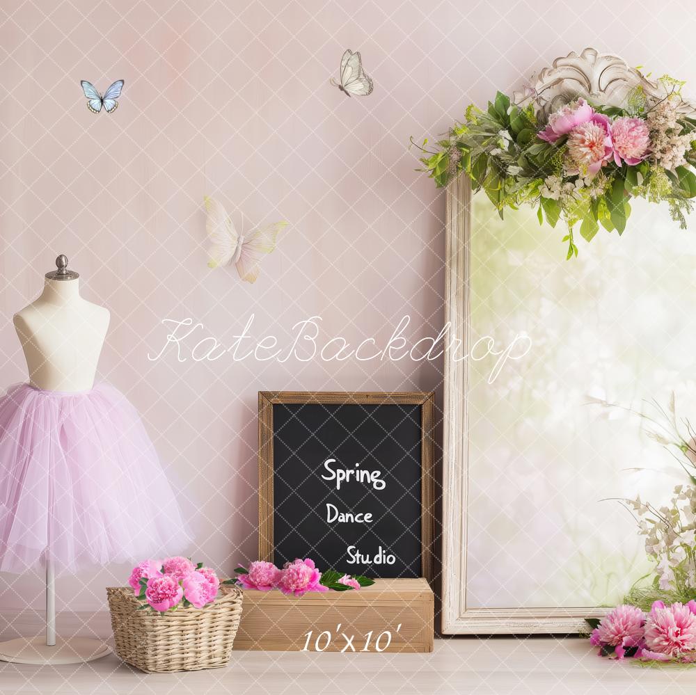 Kate Birthday Spring Ballet Studio Floral Backdrop Designed by Patty Roberts
