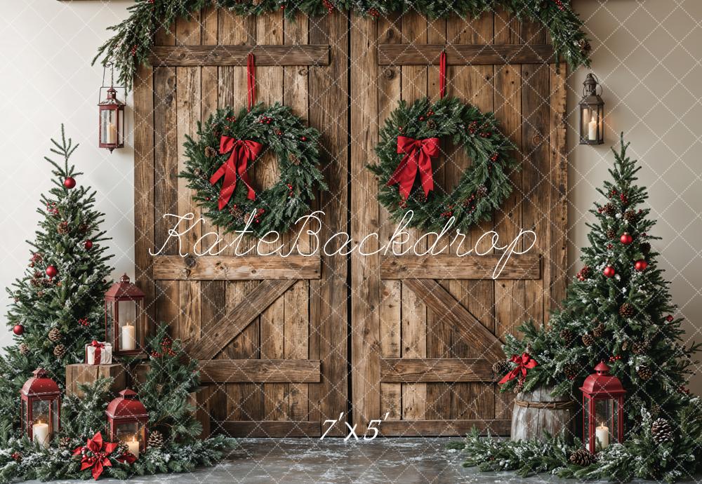 Rustic Christmas Background Digital