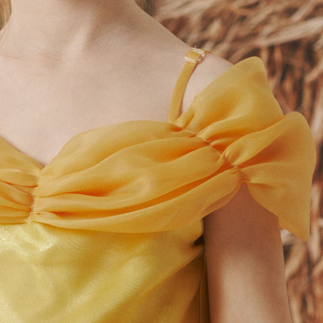 Couture Velvet Roze Sequin Strik Schouder Meisjesjurk voor Fotografie