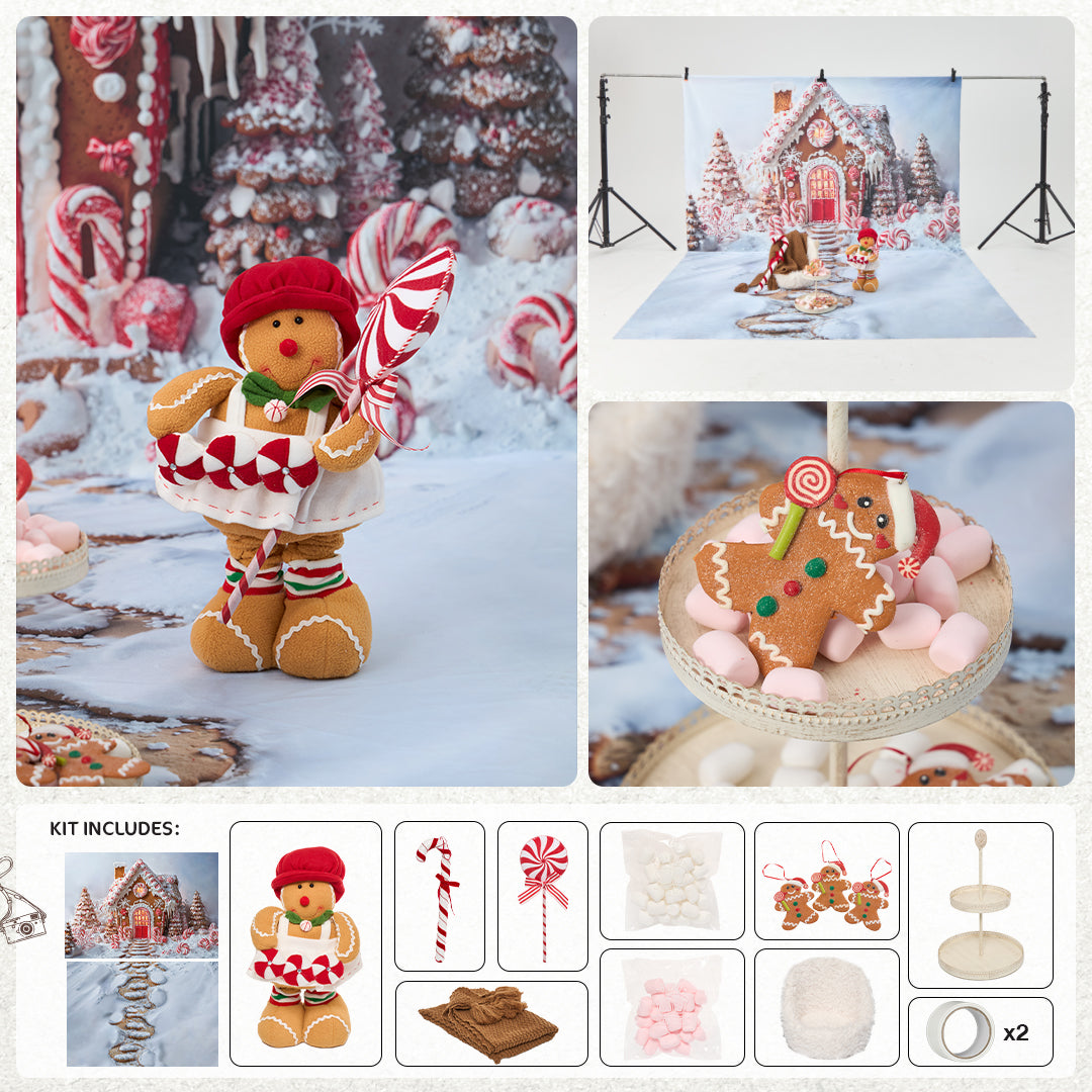 Kate Christmas Hot Cocoa Photo Kit Photography Backdrops&Props Themed Bundle