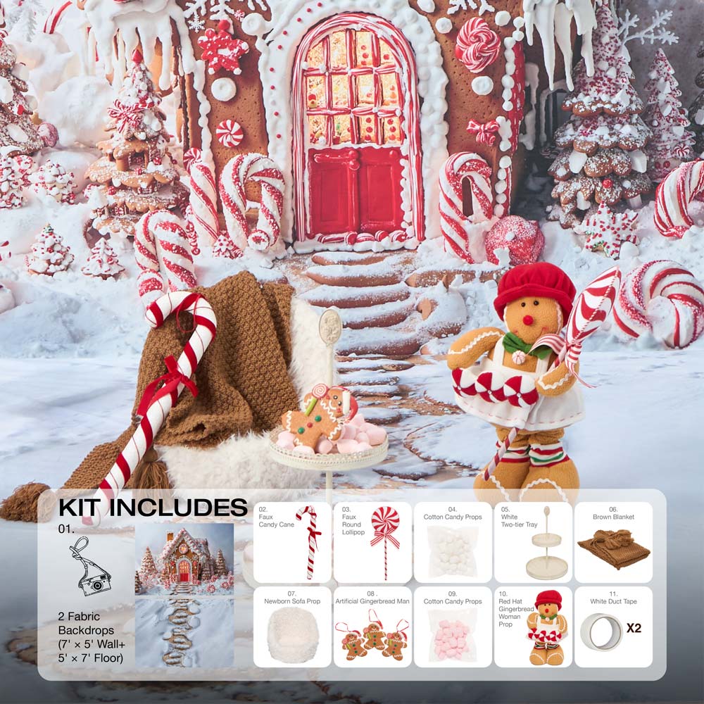 Kate Christmas Hot Cocoa Photo Kit Photography Backdrops&Props Themed Bundle