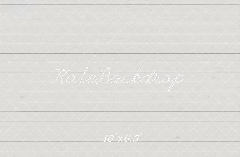 Kate Gray Diamond Lattice Wood Planks Printed Backdrop Designed by Kate Image