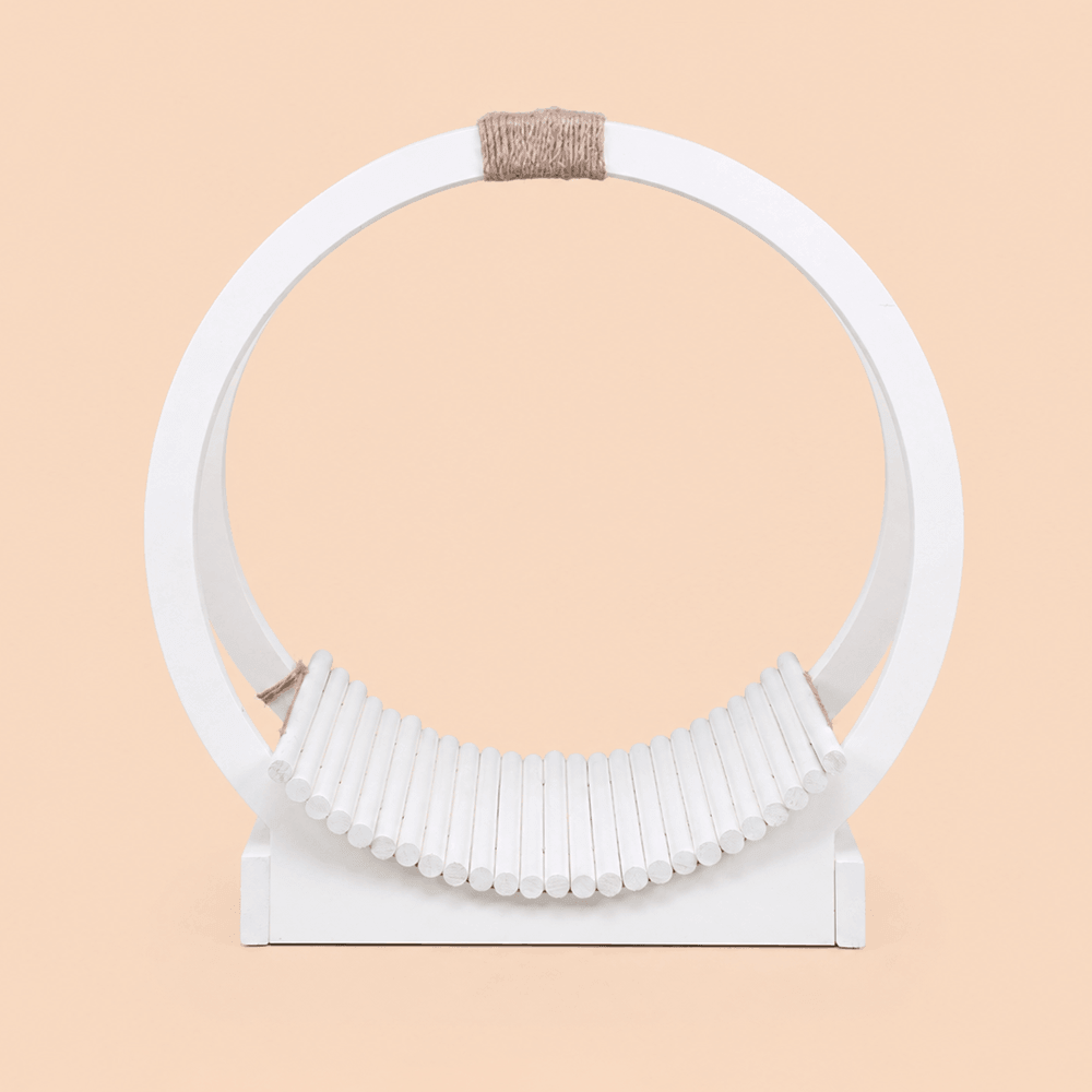 Kate 'Aura' White Wooden Hoop Posing Nest | Newborn & Sitter Photo Prop