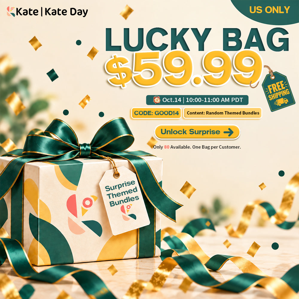 Kate Lucky Bag. Free Shipping. Oct 14-16. 9:00 -11:00 AM PDT. Please buy separately from any other items in your cart