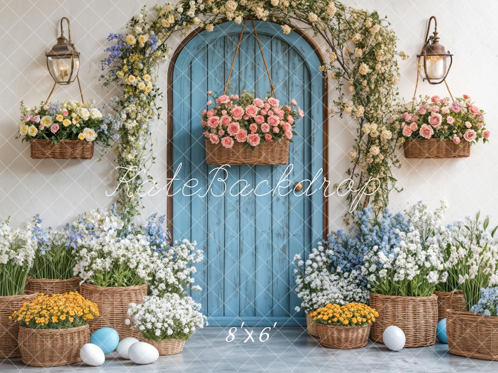 Kate Easter Spring Flower Arch Doorway Backdrop Designed by Emetselch