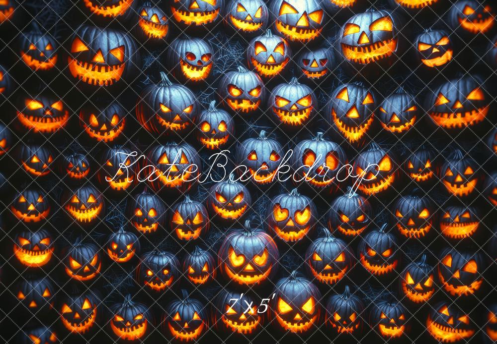 Kate Halloween Pumpkin Lantern Wall Backdrop Designed by Mini MakeBelieve