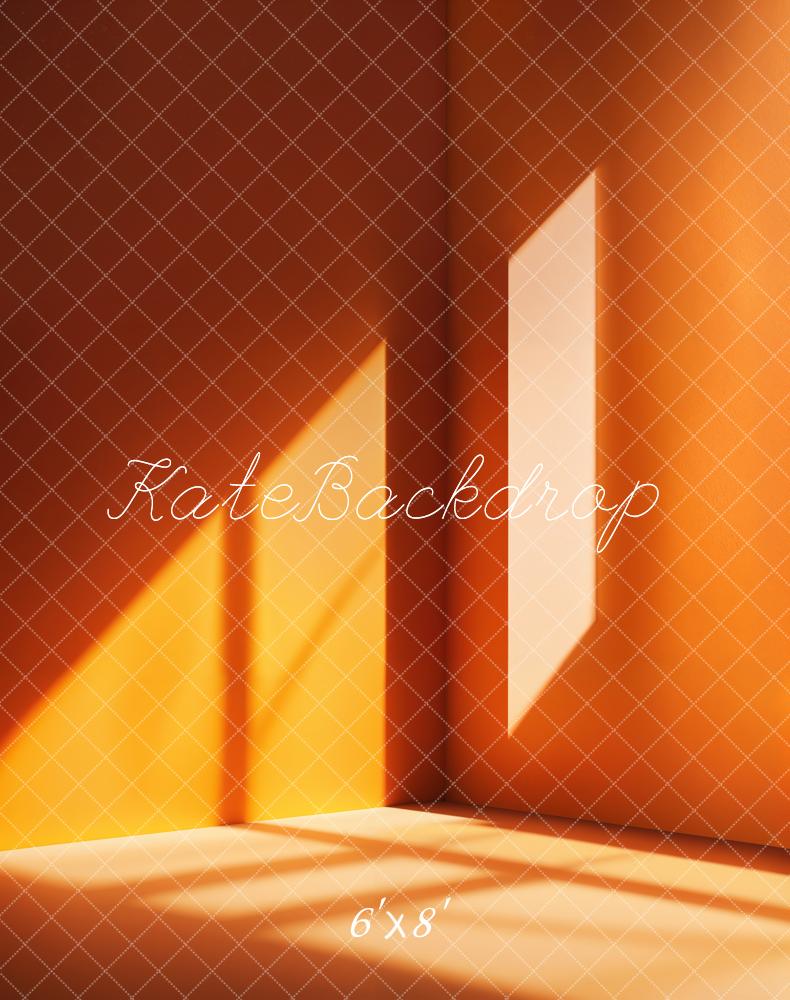 Fashion Oranje Licht Schaduwen Hoek Foto Achtergrond Designed by Emetselch
