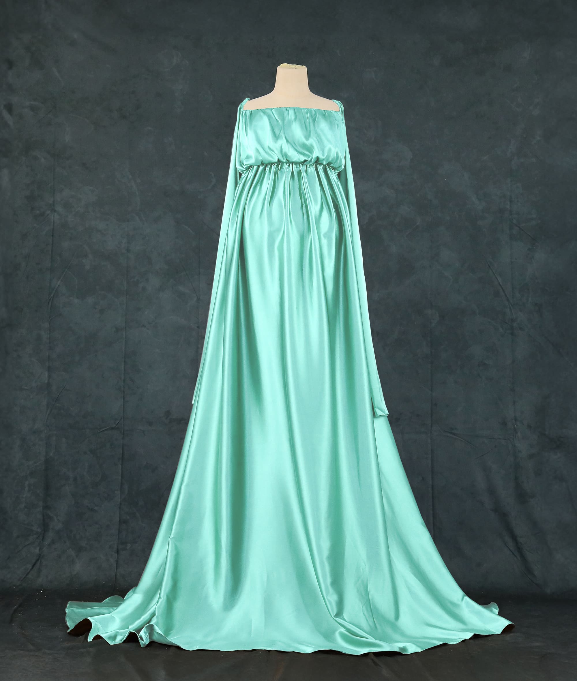 Kate Simulated Silk Trailing Custom Maternity Photoshoot Gowns