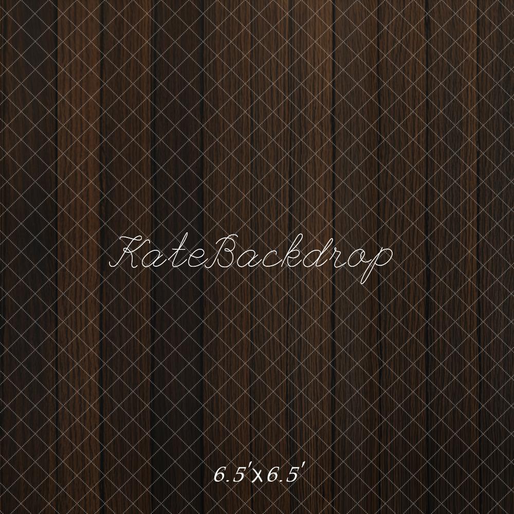 Kate Dark Wood Texture Floor Backdrop Designed by Emetselch