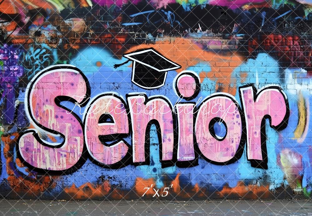 Kate Senior Graffiti Wall Graduation Backdrop Designed by Patty Roberts