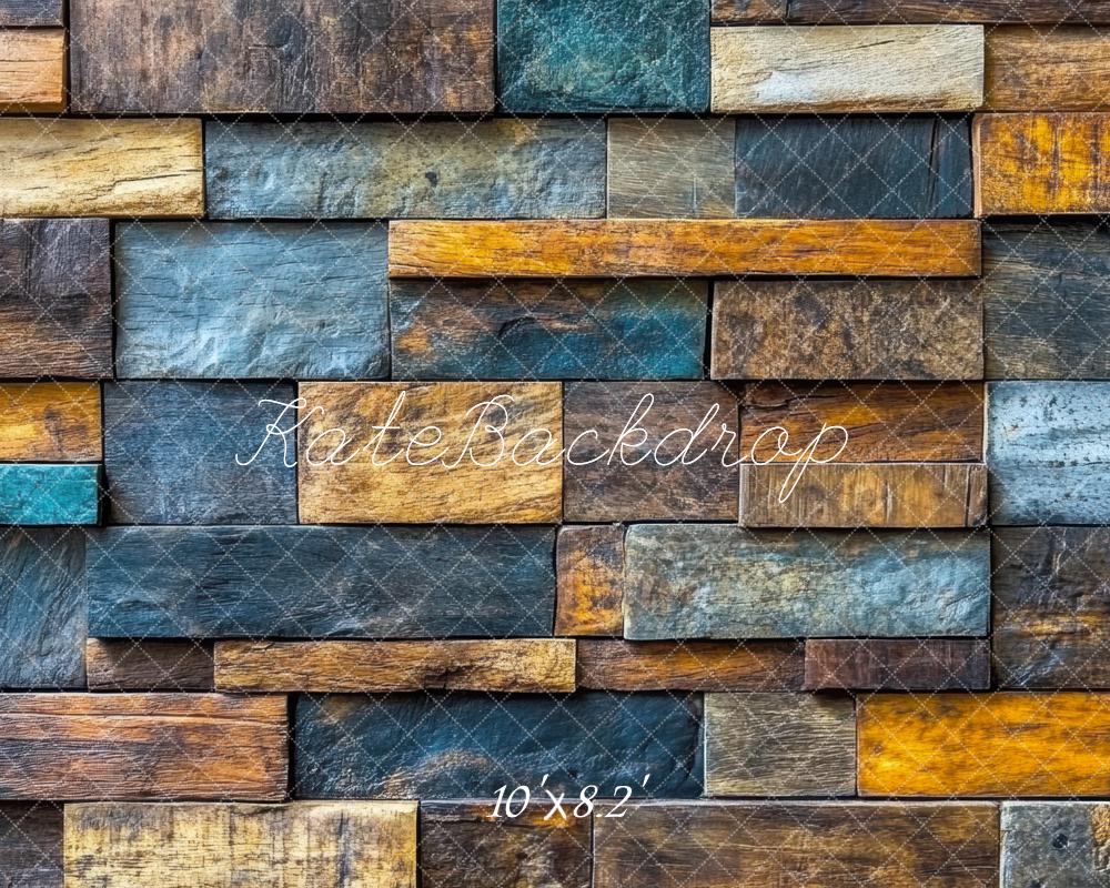 Kate Rustic Colorful Srone Wall Floor Backdrop Designed by Mini MakeBelieve