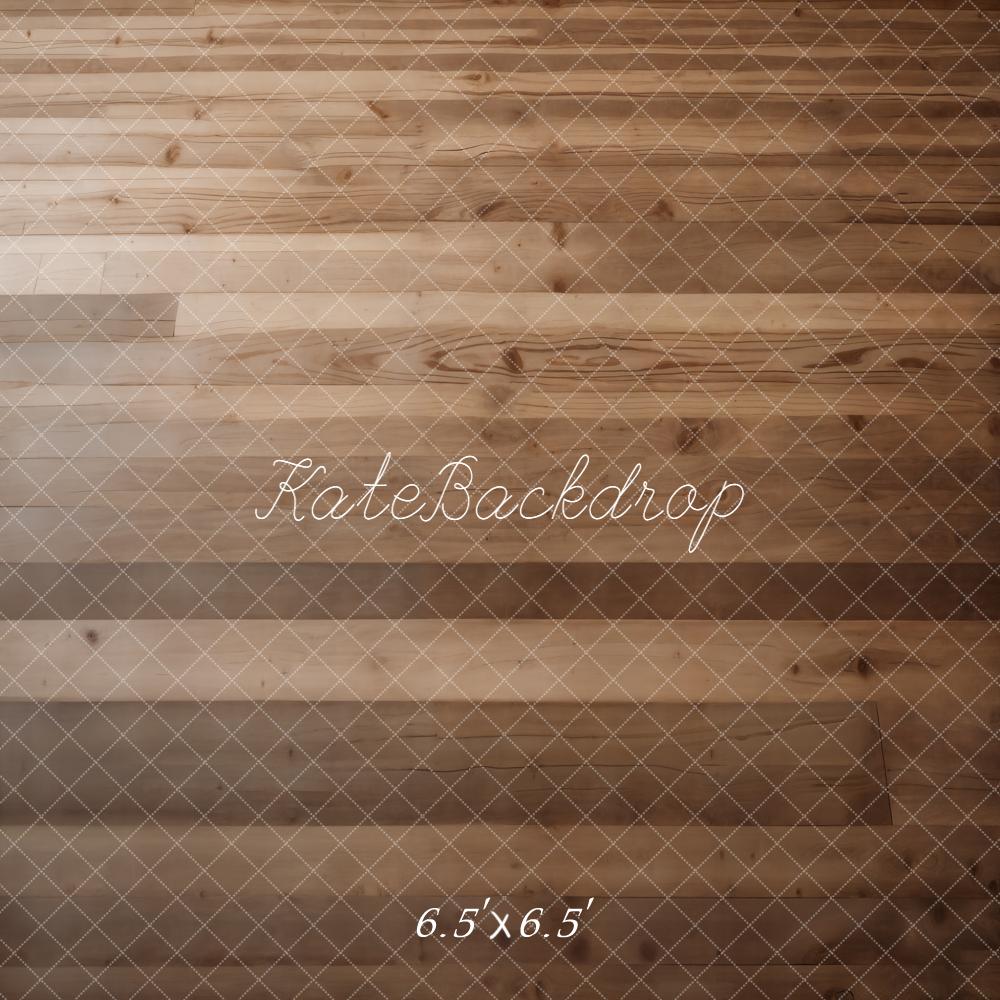 Kate Brown Wood Plank Floor Printed Backdrop Designed by Kate Image