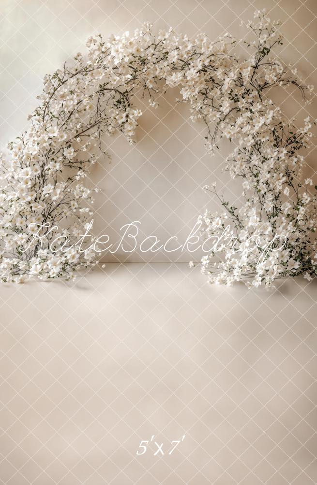 Arco de Flores Blancas Elegante Fondo