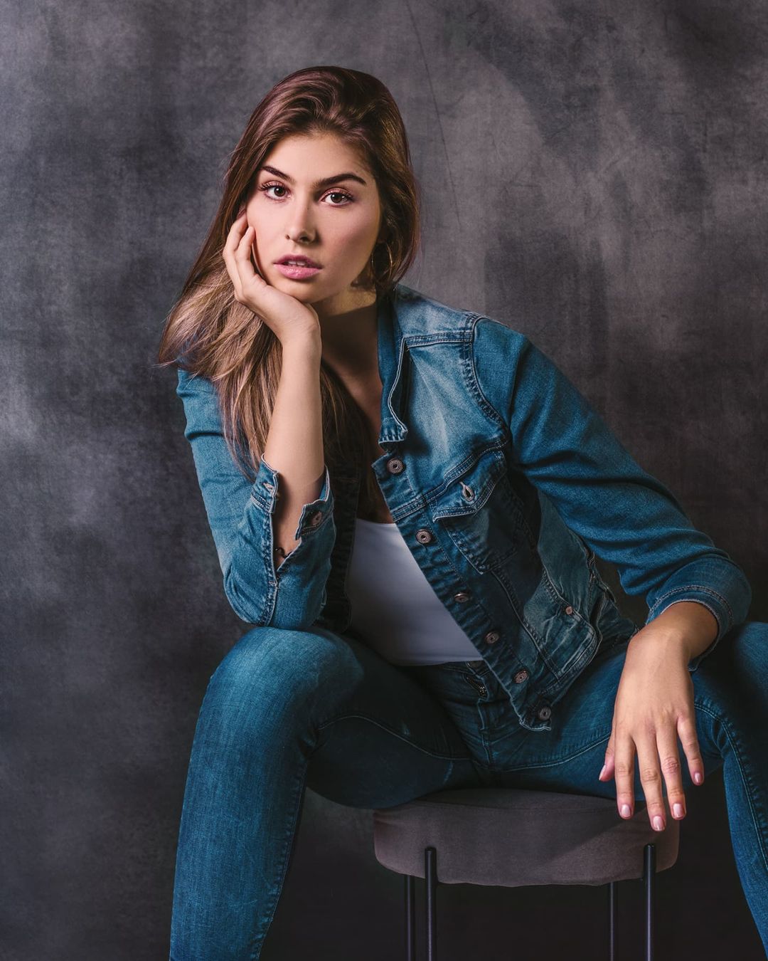 Kate Cold Black Around Gray Texture Abstract Backdrop Portrait - Katebackdrop