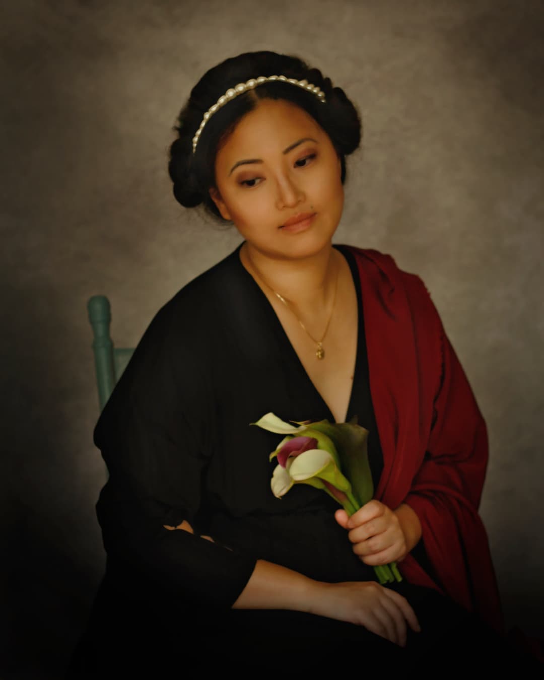 Kate Abstract texture beige a little green color Maternity/family photo Backdrop - Kate Backdrop